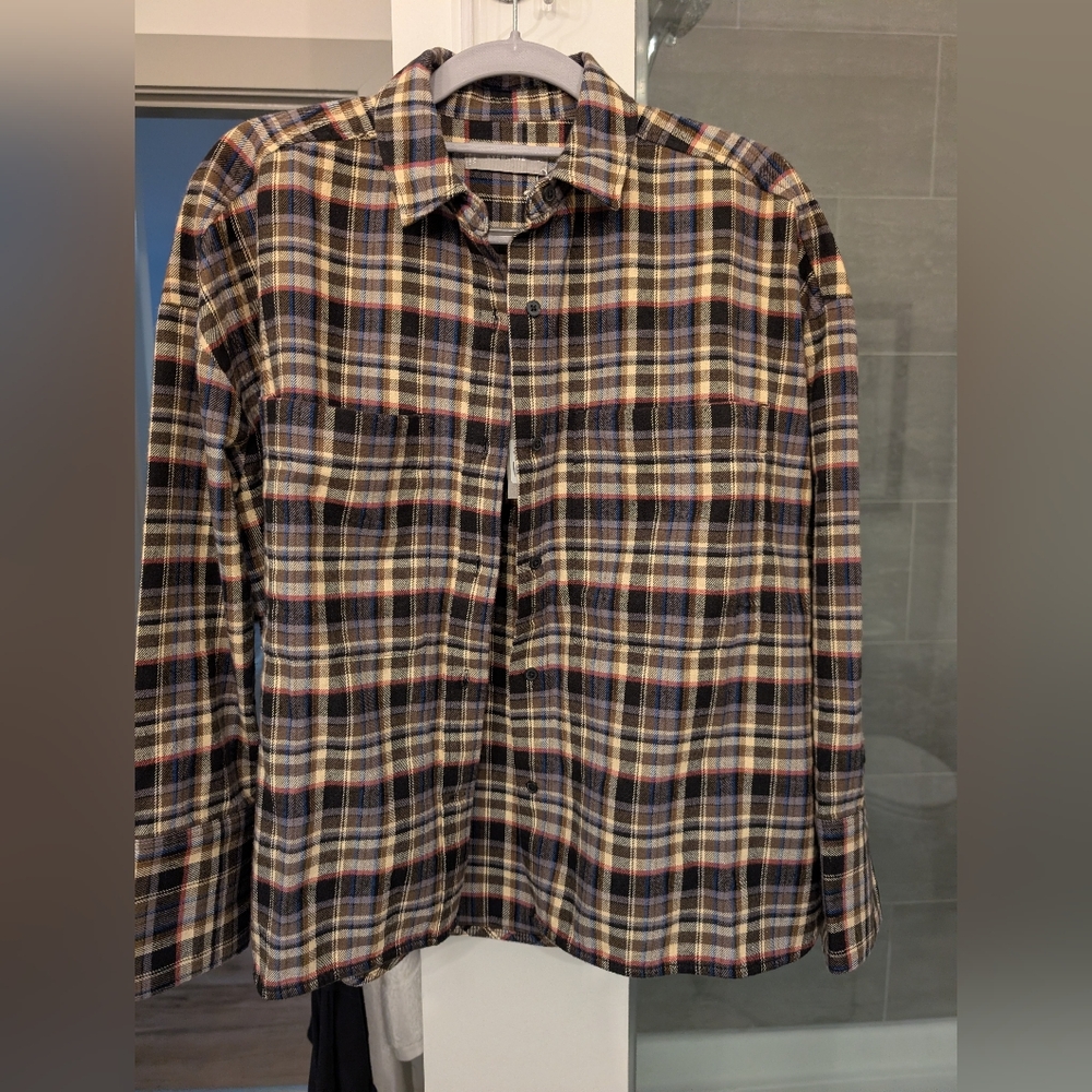 Everlane Flannel Plaid Shirt NWT XS